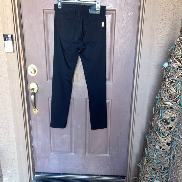 Men's Slim Fit Black Pants - Picture 3 of 15
